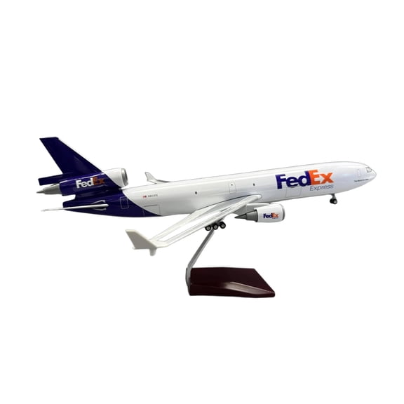 FedEx McDonnell Douglas MD-11 Cargo Airplane Model, 18.5in Resin - Wedding Gift & Decoration, Multiple Liveries Available