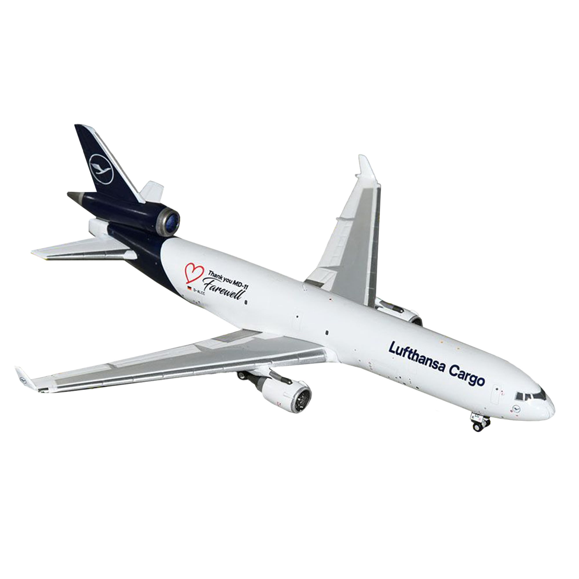 Lufthansa Cargo MD-11 WOW塗装 希少 1/400 HX McDonnell Douglas MD-11F Commercial Aircraft 
