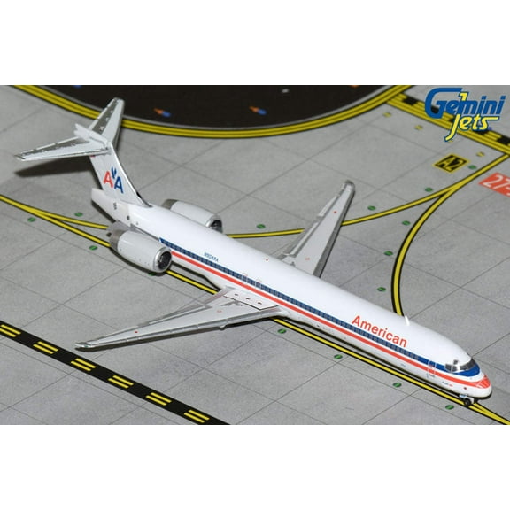 McDonnell Douglas MD-90 Commercial Aircraft "American Airlines" White with Blue & Red 1/400 Diecast Model Airplane by GeminiJets