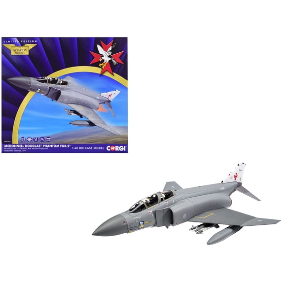 McDonnell Douglas Phantom FGR.2 Fighter Aircraft" #1435 Royal Air Force 1/48 Diecast Model by Corgi