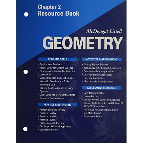Pre-Owned McDougal Littell - Geometry - Chapter 2 Resource Book Paperback