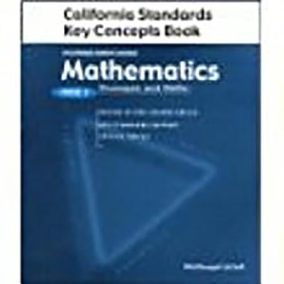 Pre-Owned McDougal Littell Middle School Math: Standards Key concepts book (student) Course 2, 9780618078462, 0618078460, Paperback, California Edition edition