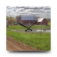 thumbnail image 1 of U R There Photography McDowell Road Reds II Rustic Farmhouse Acrylic Analog Wall Clock, 1 of 6