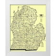thumbnail image 1 of McEwen 12x14 White Modern Wood Framed Museum Art Print Titled - Transportation Routes - McEwen 1897, 1 of 4