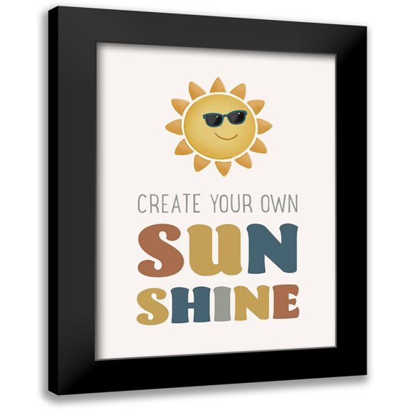McFarland, Leslie 11x14 Black Modern Framed Museum Art Print Titled - Create Your Own Sunshine v3