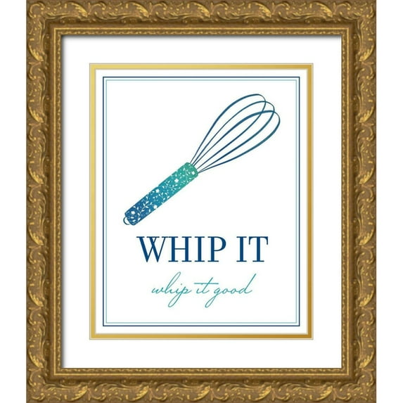 McFarland, Leslie 12x14 Gold Ornate Wood Framed with Double Matting Museum Art Print Titled - Whip It Good