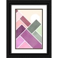 thumbnail image 1 of McFarland, Leslie 13x18 Black Ornate Wood Framed with Double Matting Museum Art Print Titled - Geometric Mountains 1, 1 of 4