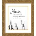 thumbnail image 1 of McFarland, Leslie 15x17 Gold Ornate Wood Framed with Double Matting Museum Art Print Titled - Music Universal Language, 1 of 4
