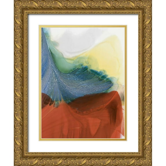 McFarland, Vicki 25x32 Gold Ornate Wood Framed with Double Matting Museum Art Print Titled - Ecstatic Dance I
