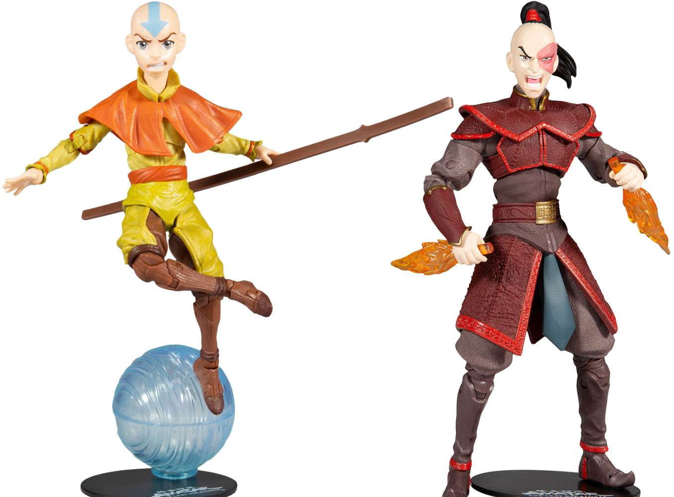  Avatar: The Last Airbender Prince Zuko 7 Action Figure with  Accessories : McFarlane The Last Airbender: Everything Else