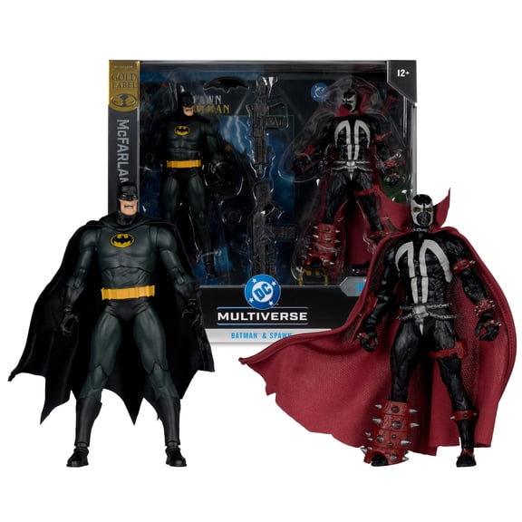 DC Multiverse Batman & Spawn 7" Collector Edition Gold Label 2-Pack - McFarlane Toys