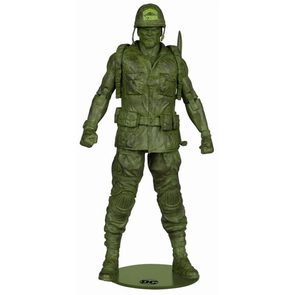 McFarlane Collector Edition Sergeant Rock Action Figure (DC Classic, Platinum Edition)