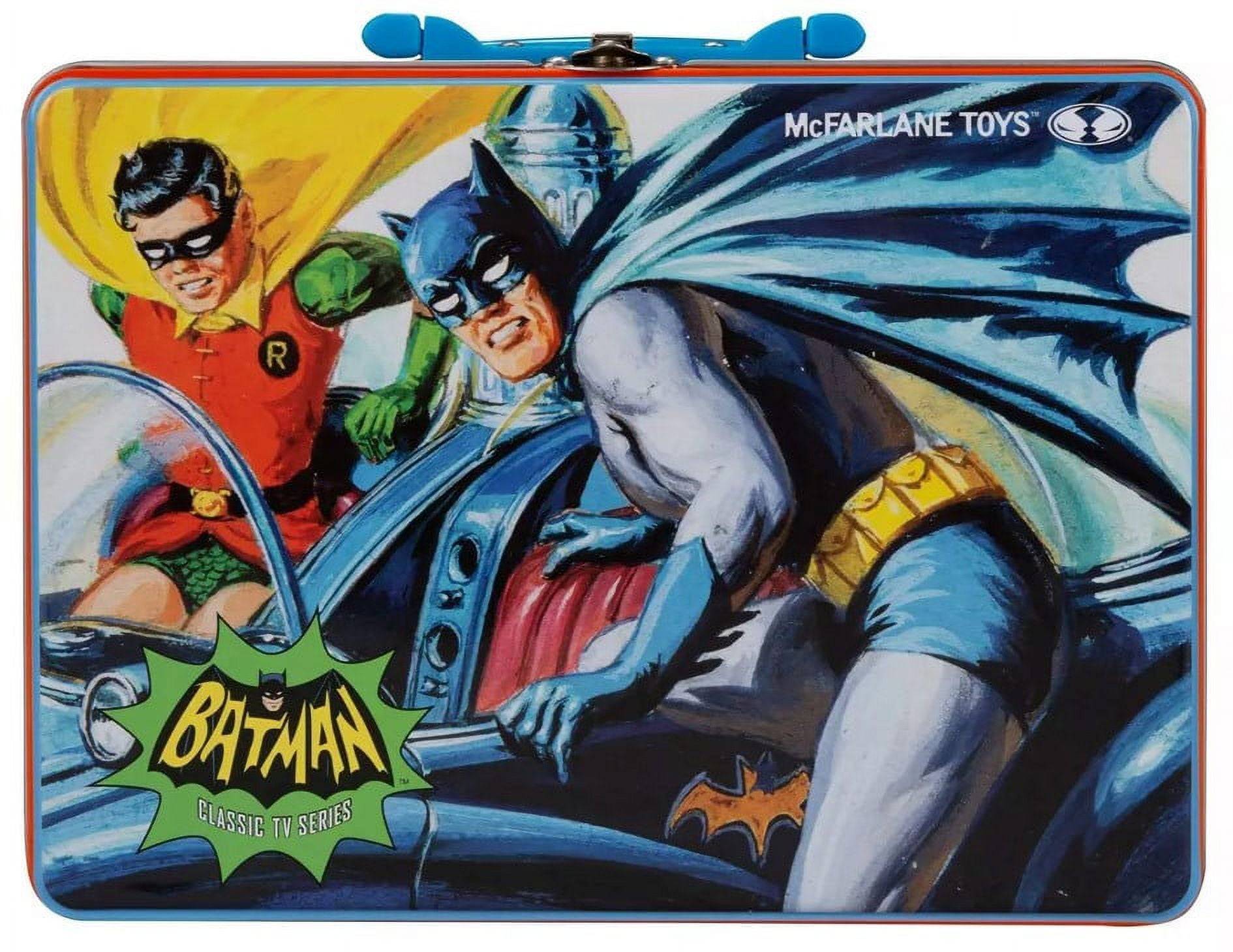 McFarlane DC 1966 TV Series Batman, Robin, The Joker & The Penguin Action Figure Set (Lunch Tin) - Walmart.com