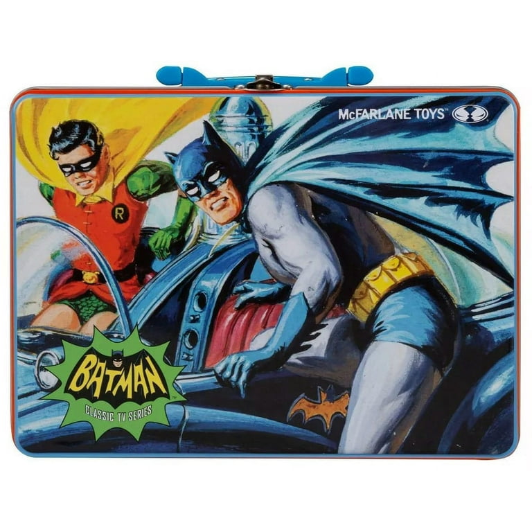 Batman and the Joker Thermos Plastic Lunchbox DC Comics 1982 with Cup USED  - We-R-Toys