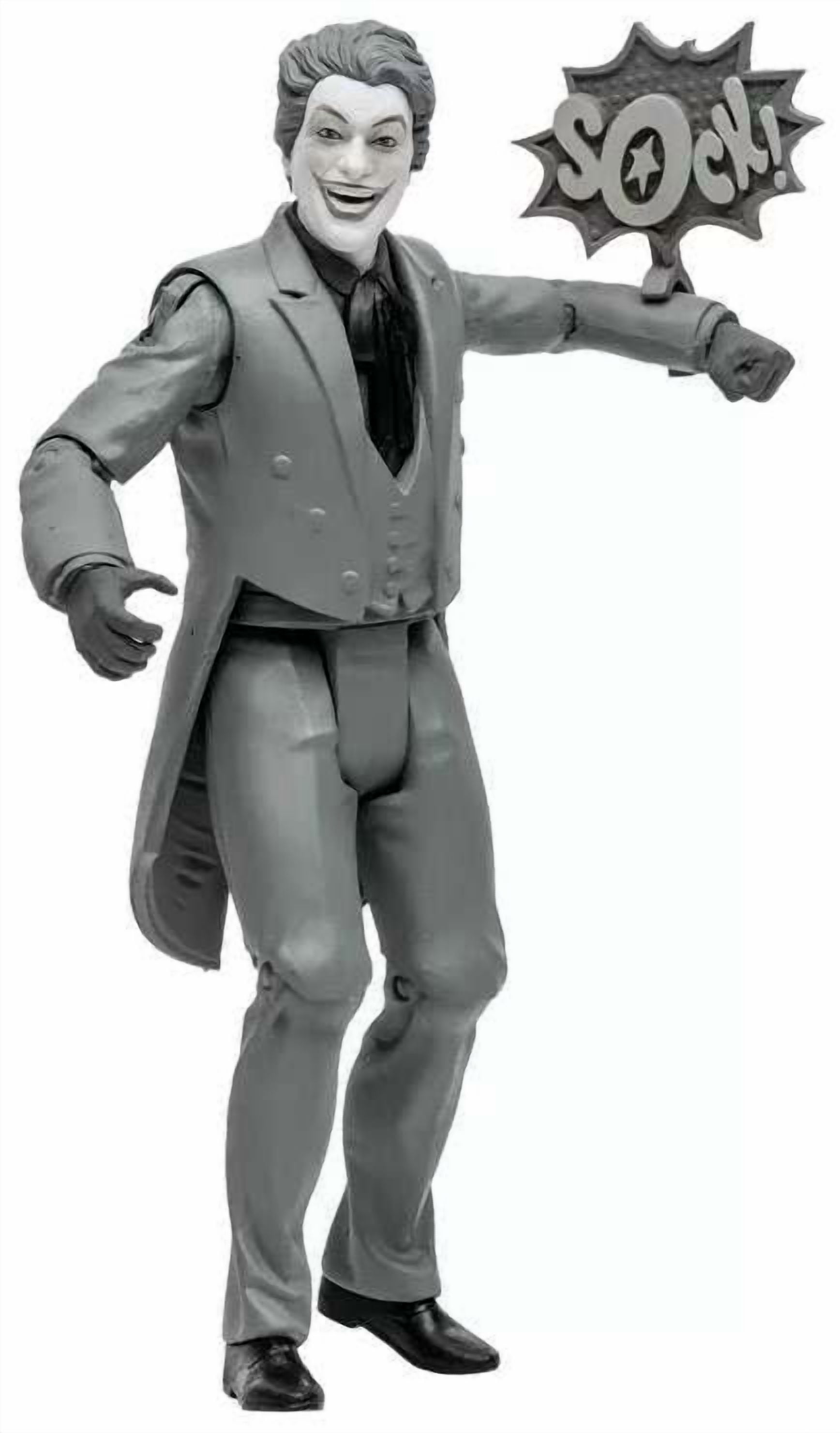 McFarlane DC 1966 TV Series The Joker Action Figure (Black & White