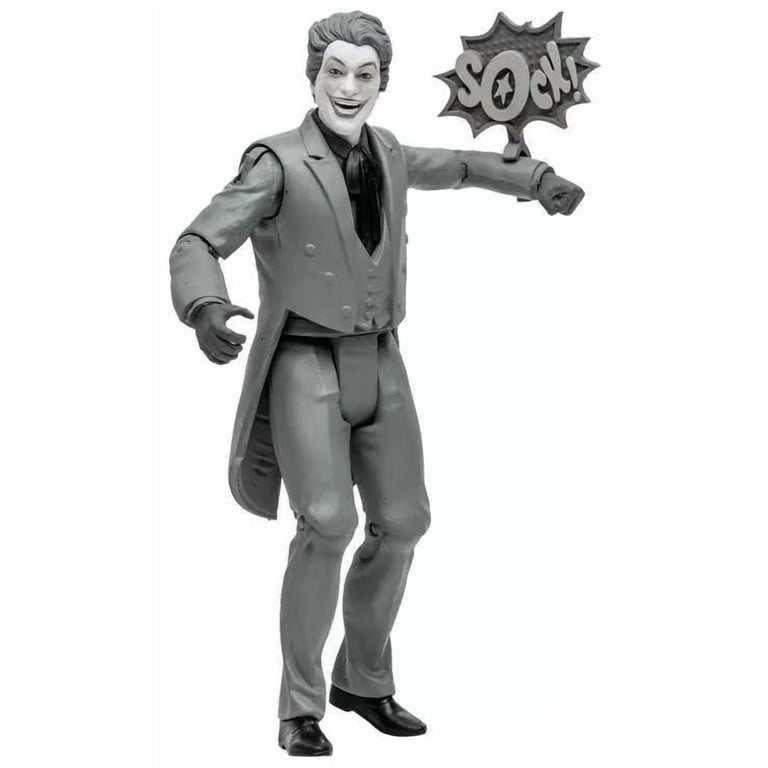 McFarlane DC 1966 TV Series The Joker Action Figure (Black & White