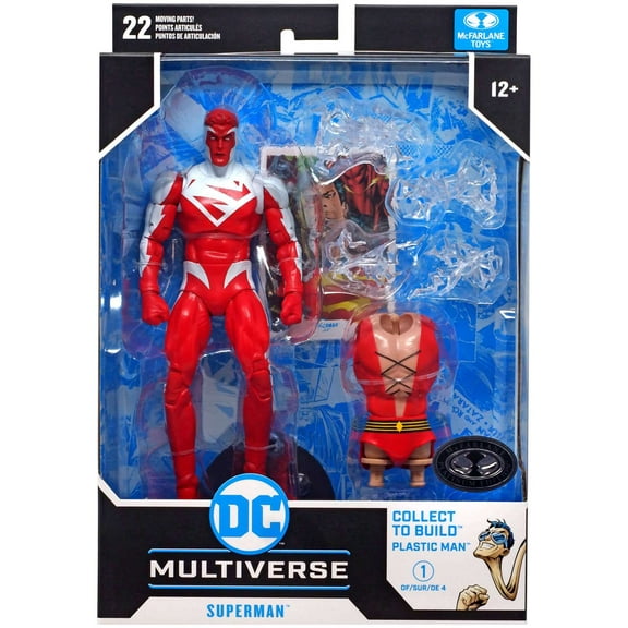 McFarlane DC Plastic Man Series Superman Action Figure (Platinum Edition Chase)
