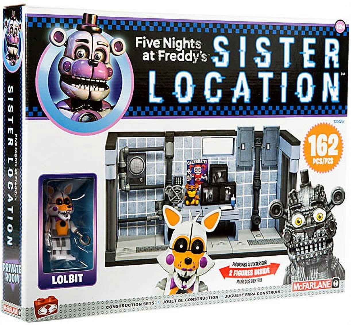  Five Nights at Freddy's Sister Location Series 3 Private Room  Construction Set with Lolbit and Jumpscare Freddy Figures : Home & Kitchen