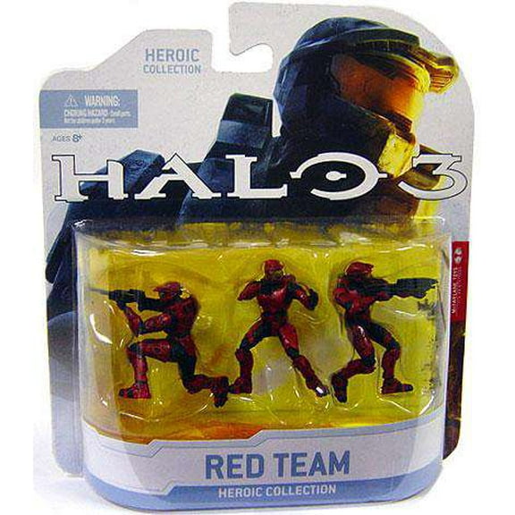 McFarlane Halo Heroic Collection Red Team Mini Figure 3-Pack