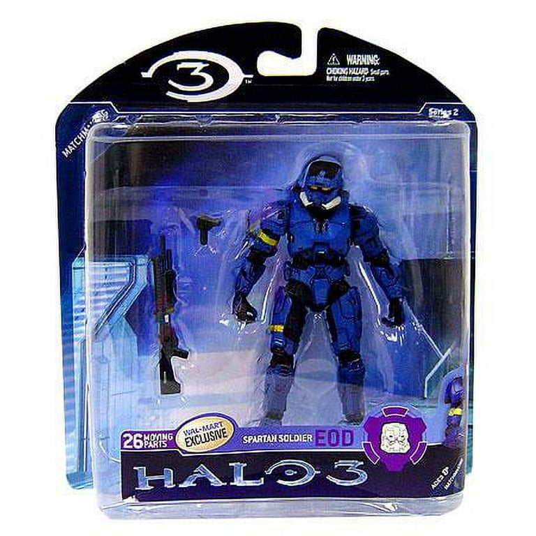 McFarlane Halo Series 2 Spartan Soldier EOD Action Figure [Blue] 