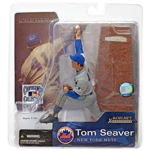 McFarlane MLB Cooperstown Collection Series 1 Tom Seaver (New York Mets) Action Figure (Gray Jersey)