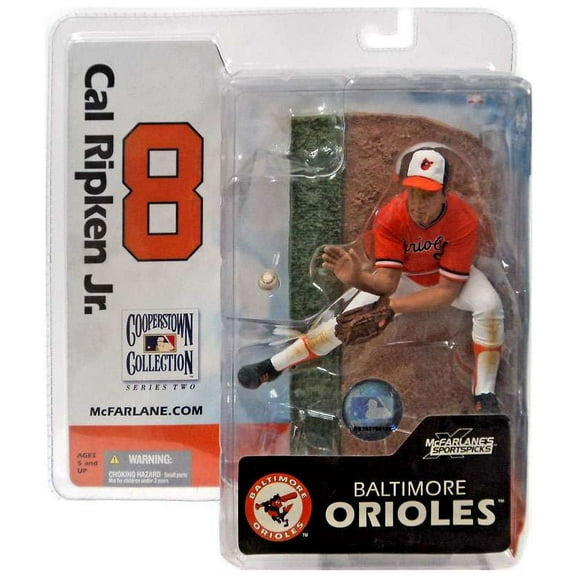 McFarlane MLB Cooperstown Collection Series 2 Cal Ripken Jr. Action Figure (Orange Jersey)