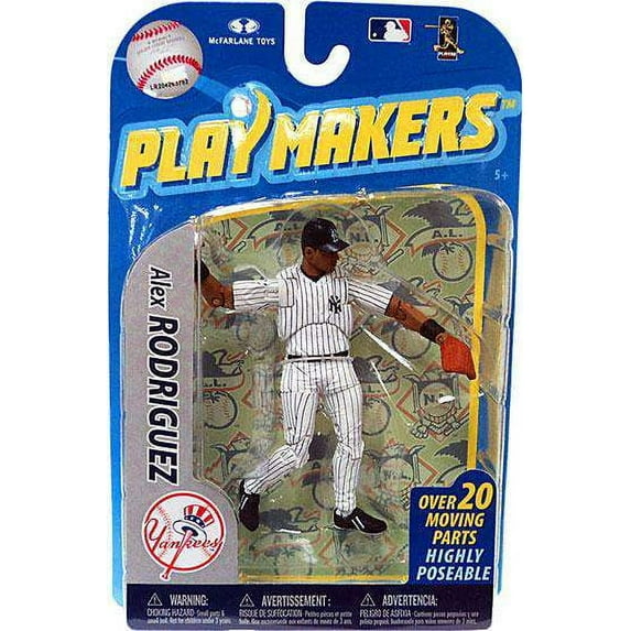 McFarlane MLB Playmakers Series 2 Alex Rodriguez Action Figure (Fielding)