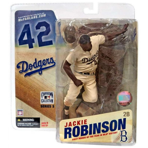 McFarlane MLB Sports Picks Baseball Cooperstown Collection Series 3 Jackie Robinson Action Figure (Sepia Color Uniform)