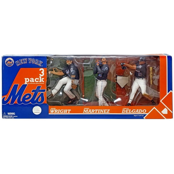 McFarlane MLB Sports Picks Exclusive 3-Pack New York Mets Action Figure 3-Pack