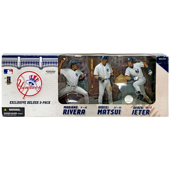 McFarlane MLB Sports Picks Exclusive Derek Jeter, Hideki Matsui & Mariano Rivera Action Figure 3-Pack