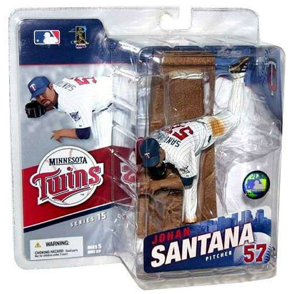 McFarlane MLB Sports Picks Series 15 Johan Santana Action Figure (White Jersey)