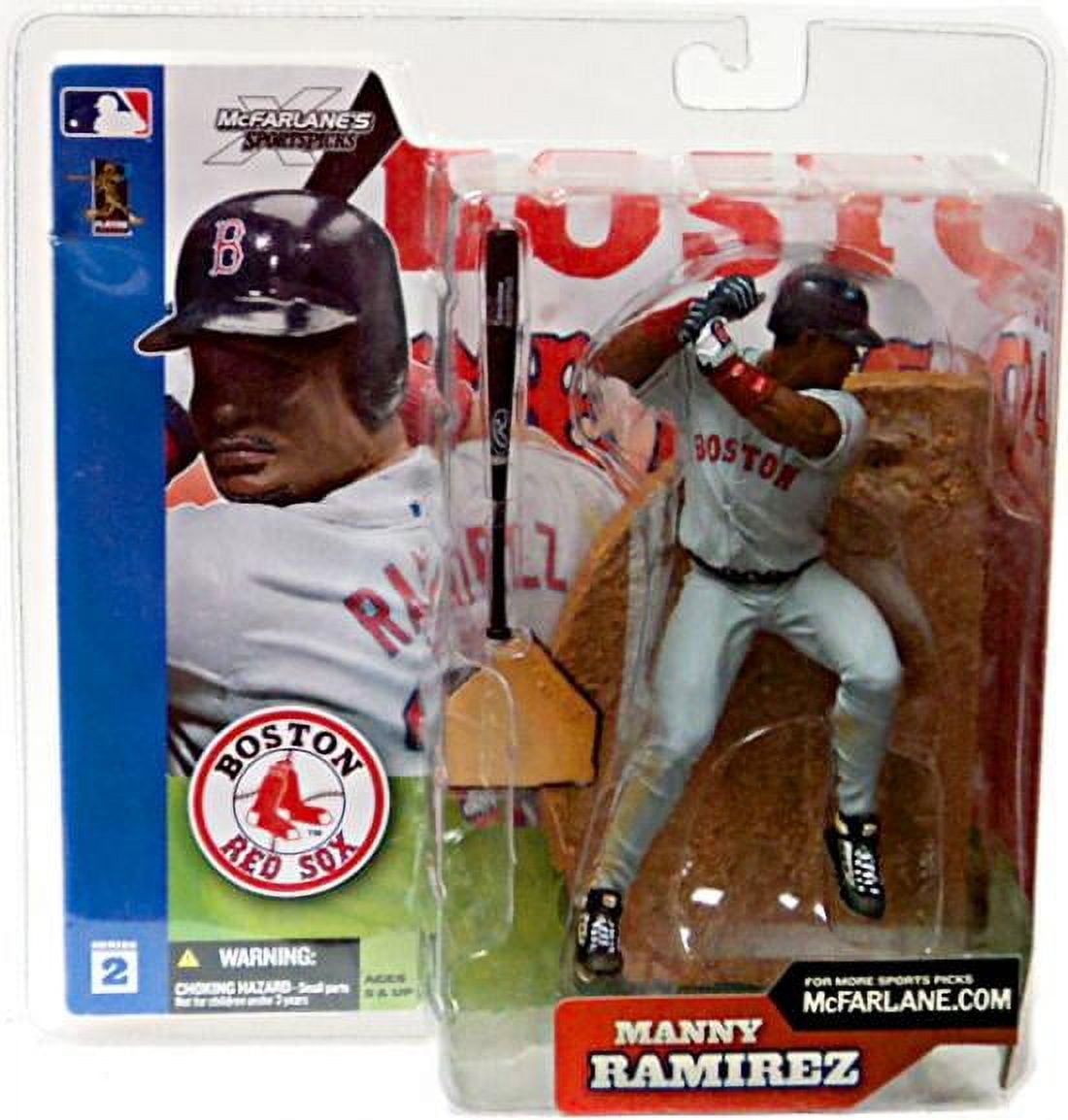 McFarlane Toys MLB Boston Red Sox Sports Picks Series 2 Manny Ramirez Action Figure [Gray Jersey]