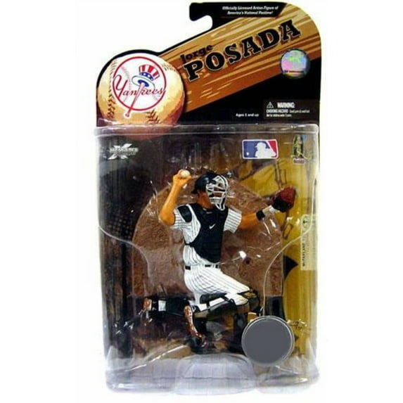 MLB Yankees Jorge Posada 3 Action Figure 2009 McFarlane Toys #71391