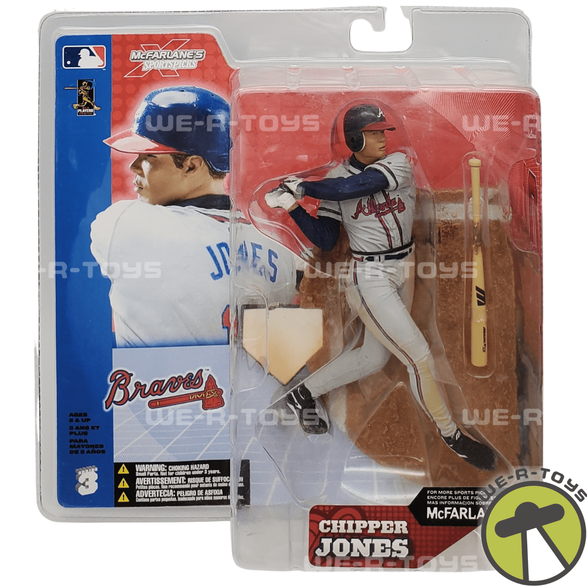 MLB Atlanta Braves Chipper Jones Action Figure 2002 McFarlane Toys