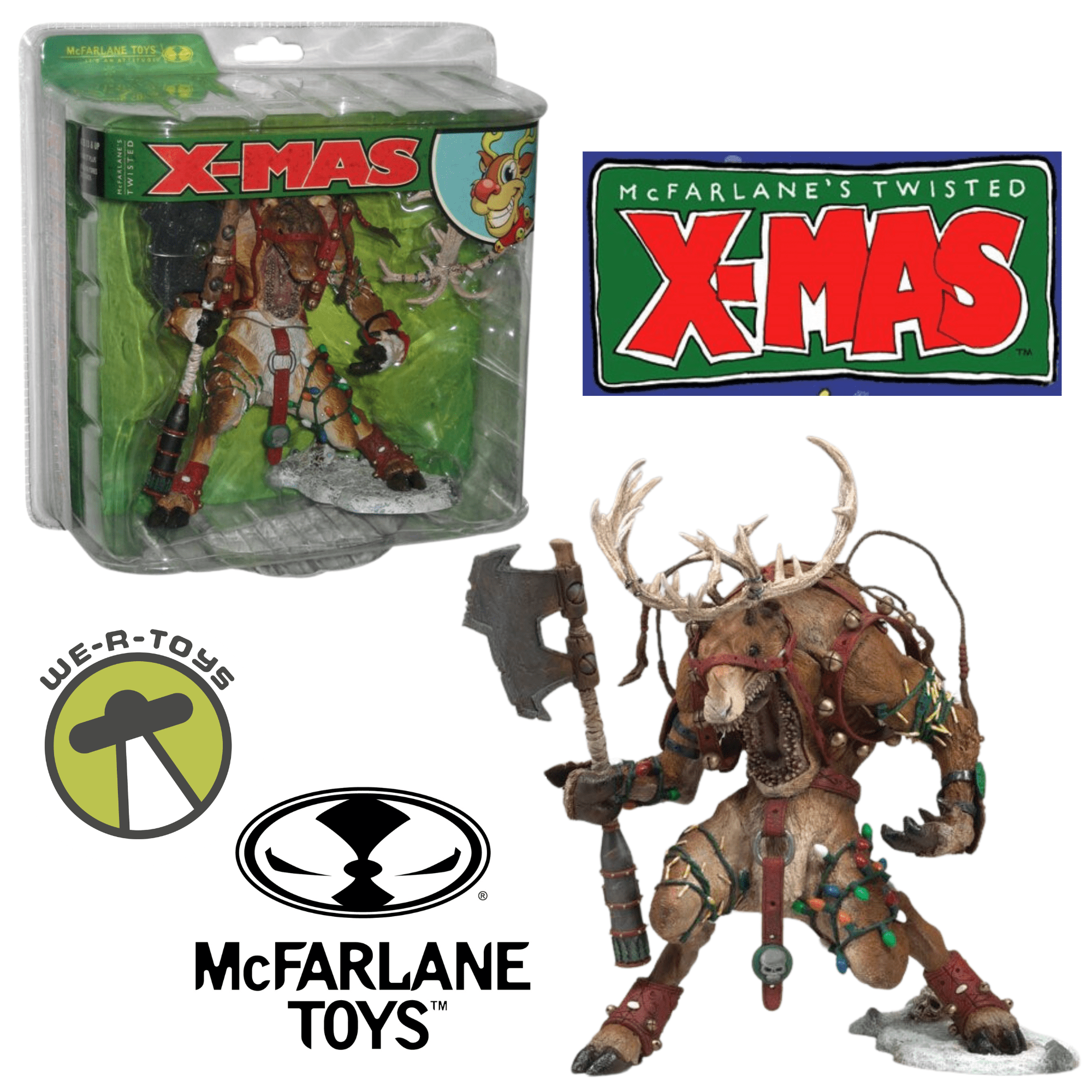 McFarlane's Twisted X-mas Rudy Reindeer Action Figure 2007