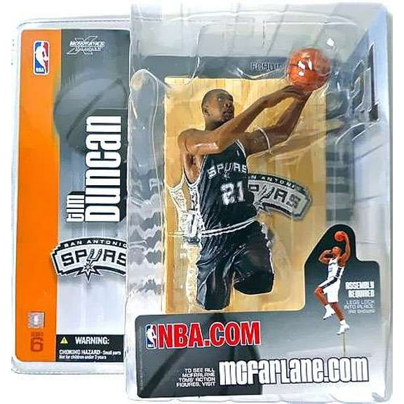 McFarlane NBA Sports Picks Series 6 Tim Duncan Action Figure (Black Jersey Variant)