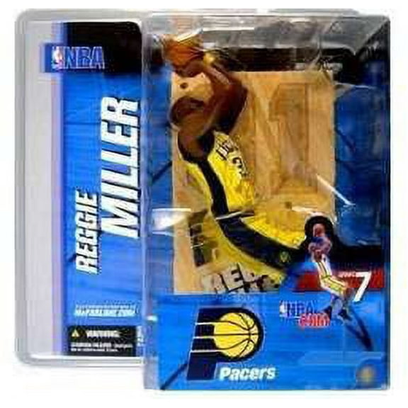 McFarlane NBA Sports Picks Series 7 Reggie Miller Action Figure (Yellow Jersey Variant)