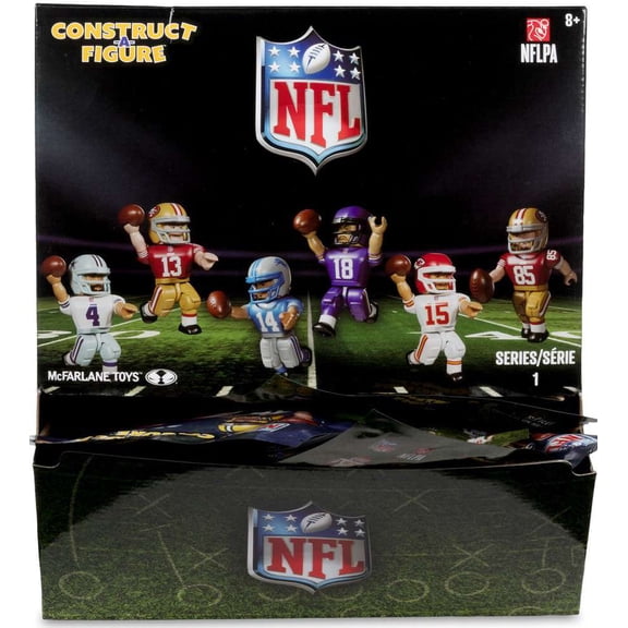 McFarlane NFL Construct-a-Figure Series 1 Mystery Box [36 RANDOM Figures]
