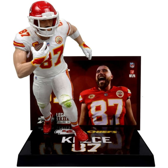 McFarlane NFL Sports Picks Football Travis Kelce Action Figure (White Uniform, Chase Version)
