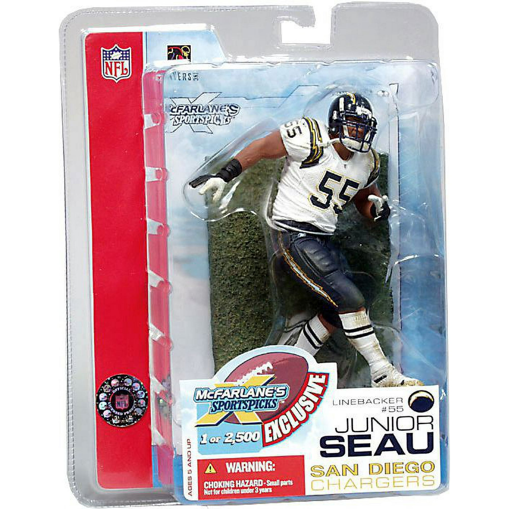 McFarlane NFL Sports Picks Junior Seau Action Figure (Super Bowl XXXVII) 