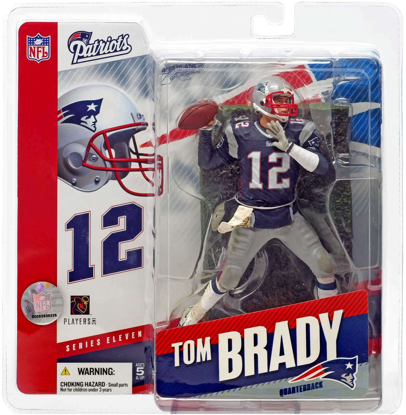 スポーツ McFarlane Tom Brady Patriots Variant s11 McFarlane NFL Sports Picks Series 11 Tom Brady Action Figure (Blue