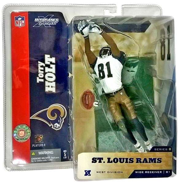 McFarlane NFL Sports Picks Series 8 Torry Holt Action Figure (White Jersey #81)