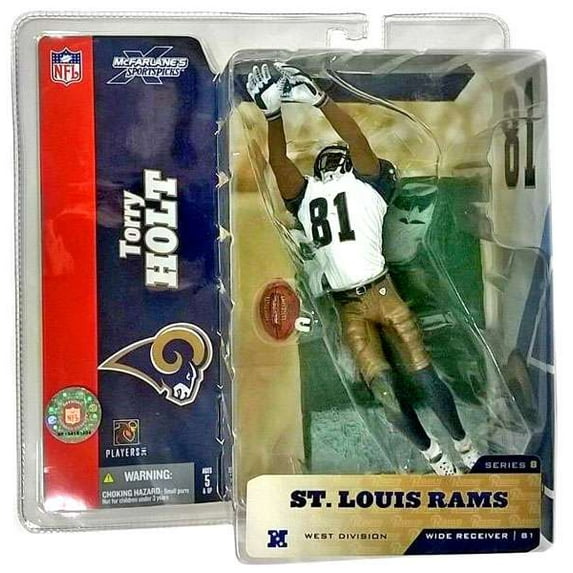 McFarlane NFL Sports Picks Series 8 Torry Holt Action Figure (White Jersey #81)
