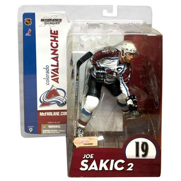 McFarlane NHL Sports Picks Hockey Series 9 Joe Sakic Action Figure (White Jersey)