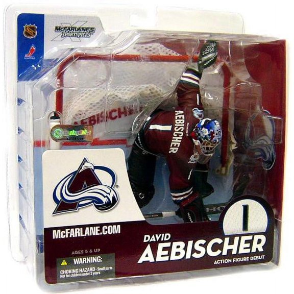 McFarlane NHL Sports Picks Series 10 David Aebischer Action Figure (Red Jersey)