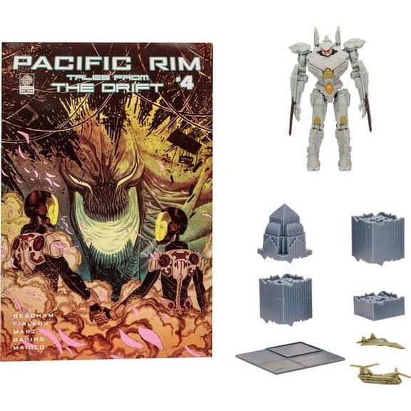 McFarlane - Pacific Rim - 4" Striker Eureka (Jaeger) Figure Playset & Comic, McFarlane Toys, Gifts