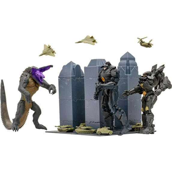 McFarlane Pacific Rim Starter Pack Striker Eureka Gipsy Danger Raiju Action Figures, 4"
