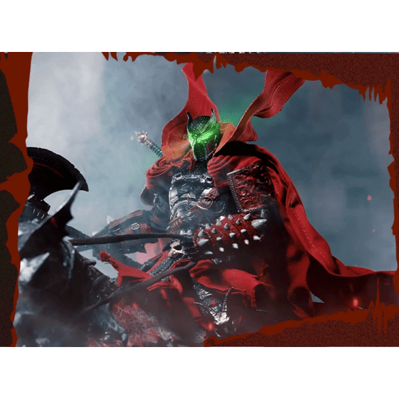 Spawn Custom Cape  McFarlane 7" MK Action Figure Upgrade, Comic-Style Long Cloak