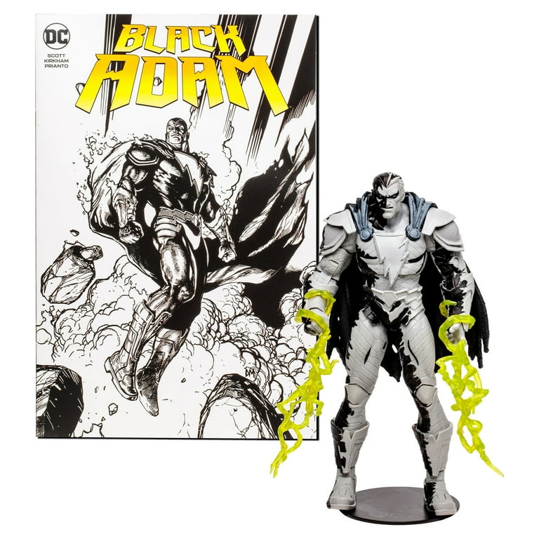 McFarlane Toys DC Direct Black Adam Line Art with Exclusive Comic