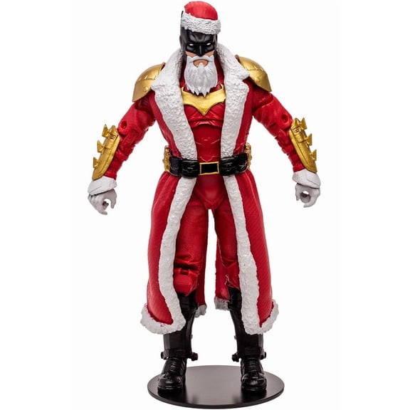 McFarlane Toys DC Gold Label Collection Batman Santa Action Figure, 7", Red Suit, Child Collectible